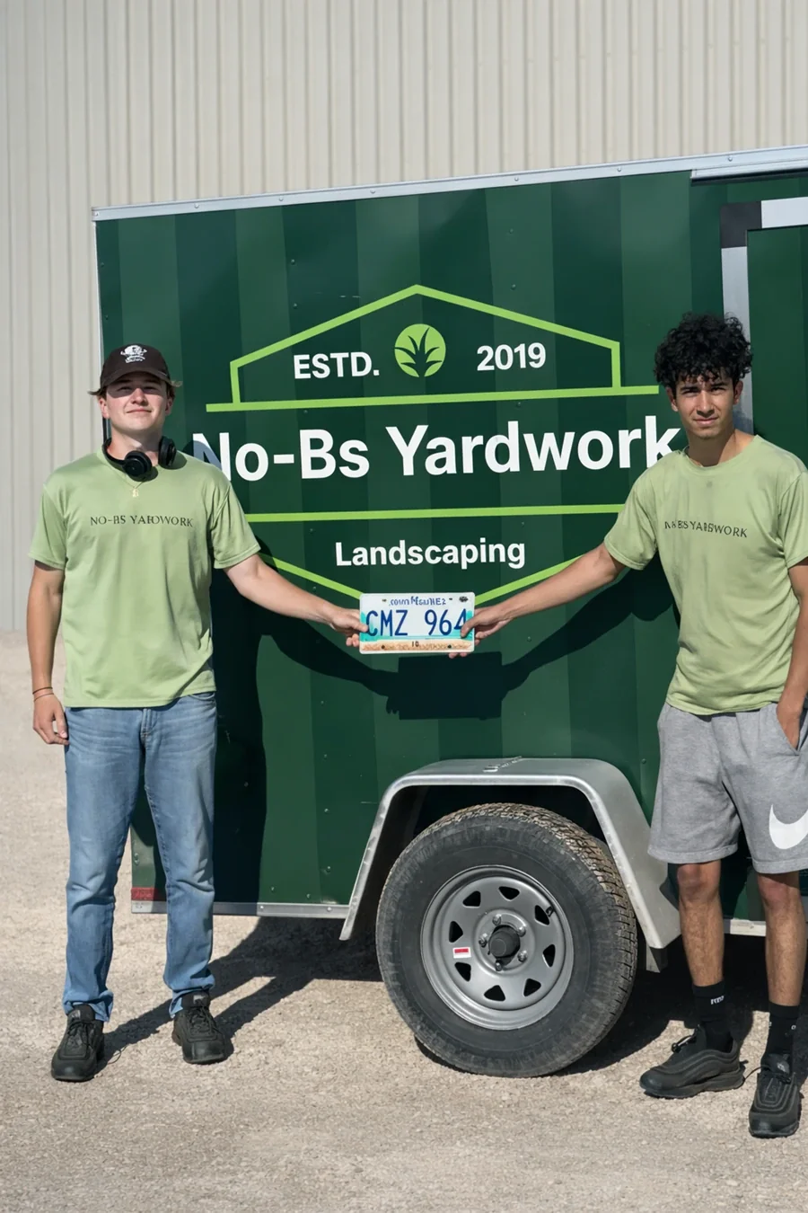 Front yard landscaping project in Winnipeg by No Bs Yardwork